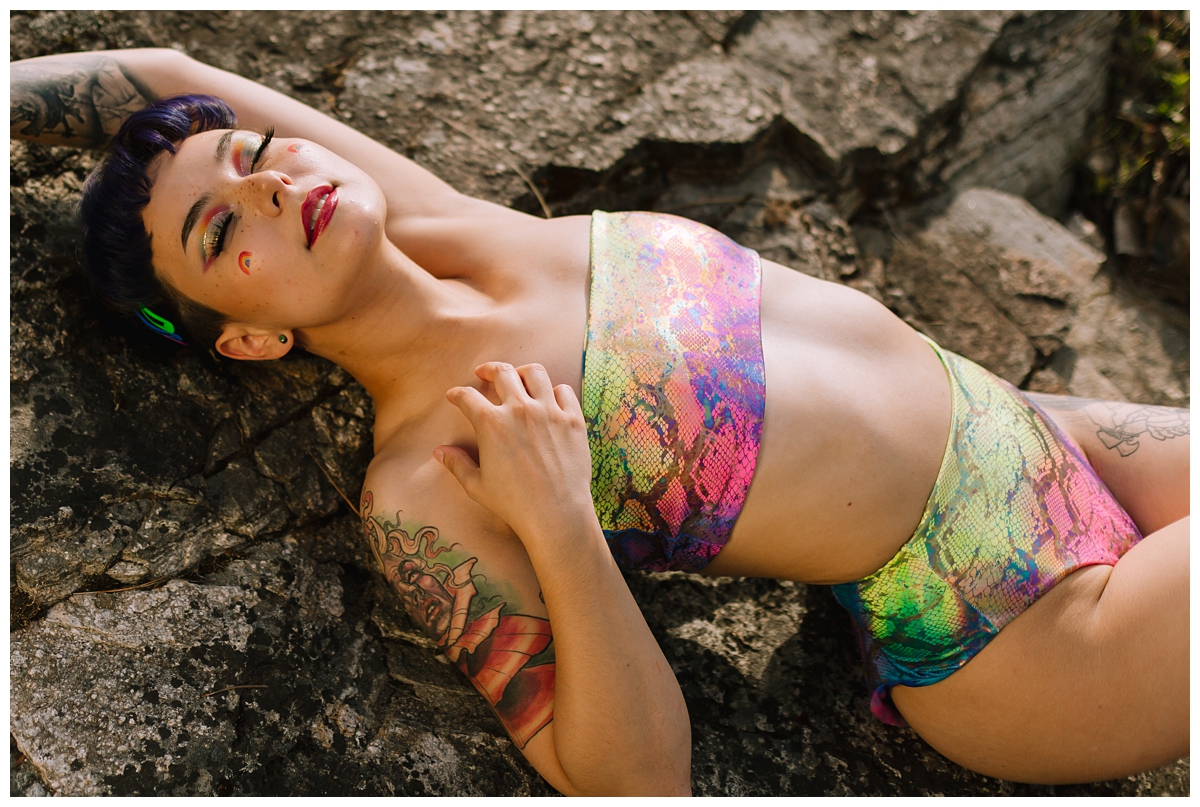 Tesla | Swimsuit Session Okanagan Lake